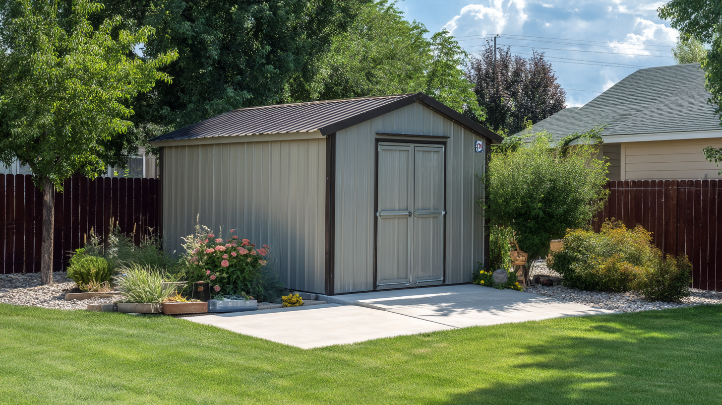 contentcreationteamkova metal utility shed on concrete slab in 1e2c4337 5b64 46f2 b62c 23c450429254
