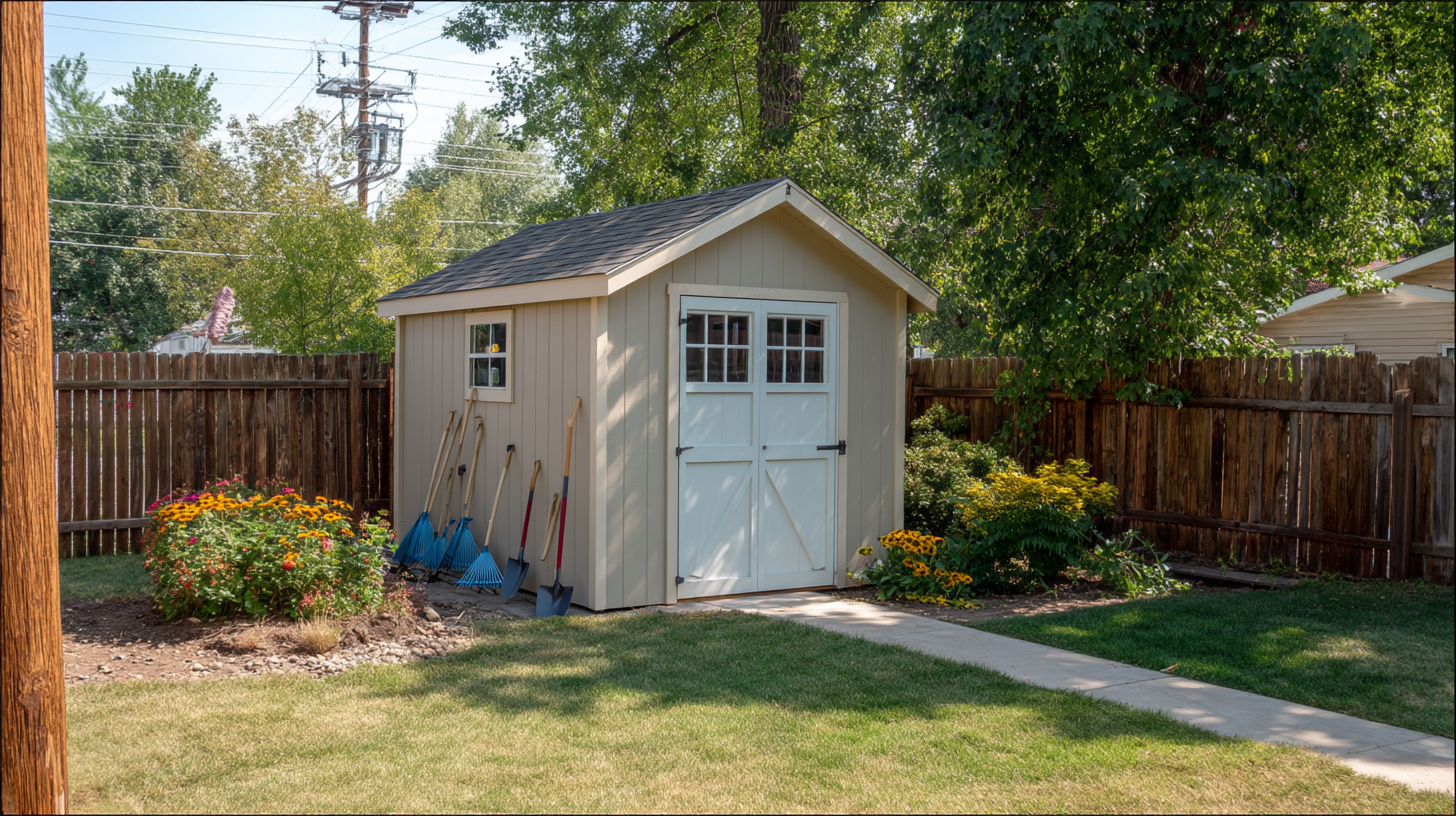 contentcreationteamkova neutral toned shed beside a fence with dabb3bf4 a5e8 4035 88f1 1d9090e702b7