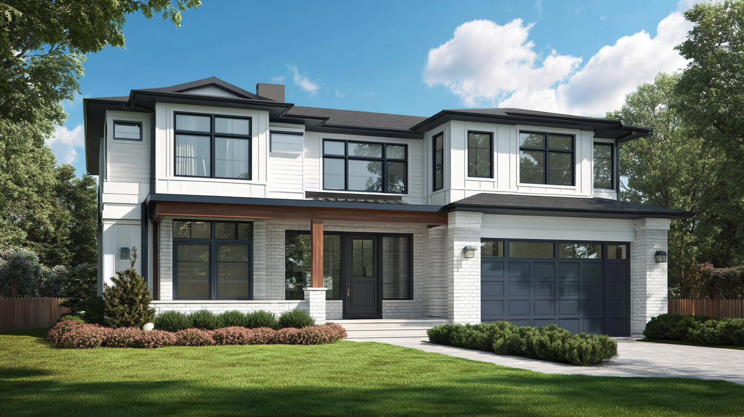 Kova Team modern two story home exterior with balanced architec a543216c f132 4e73 b9b4 9f44d64216d4